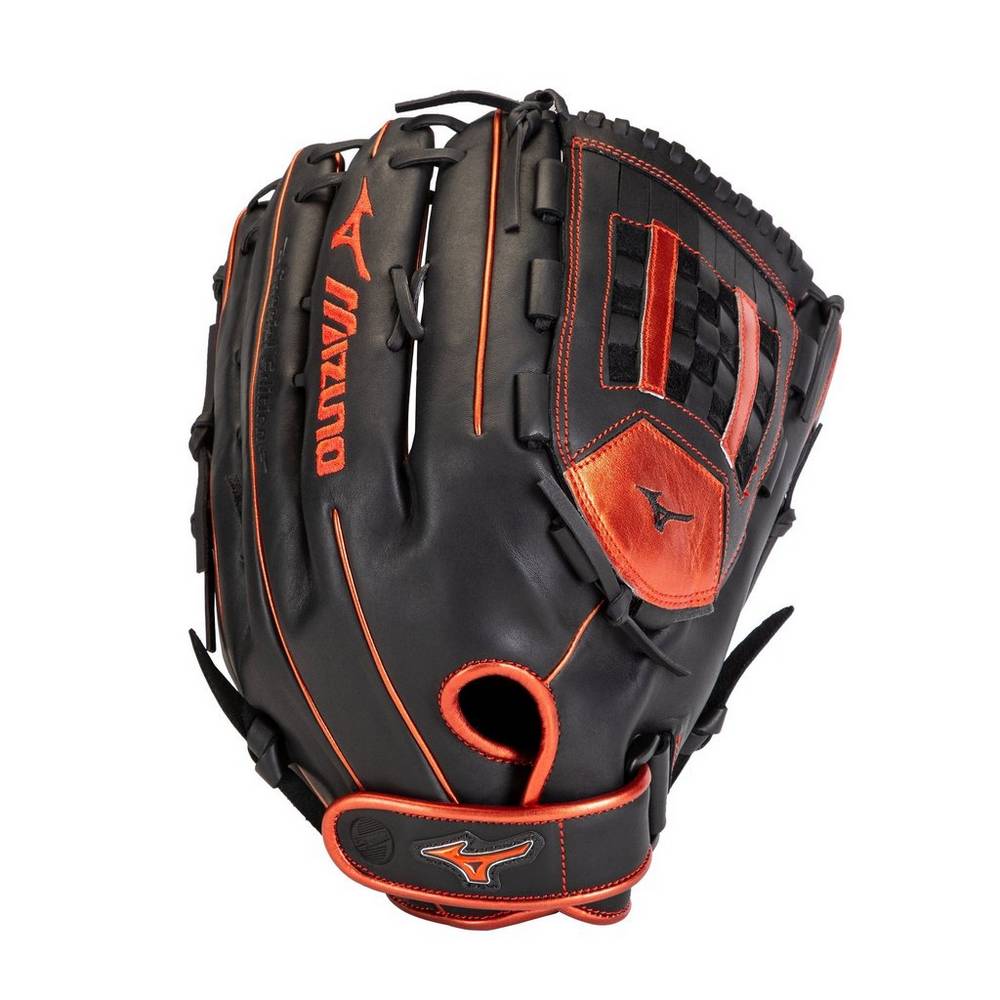 Guantes Mizuno MVP Prime SE Slowpitch 14" Hombre Negras/Rojas Baratas ORGB-14259